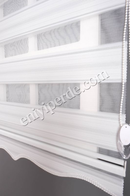 (beyaz) Ewinas Yeni Sezon Asya Beyaz Gümüş Simli Zebra Perde Etek Dilim Hediye asya01 Fiyatları, Özellikleri ve Yorumları - 3