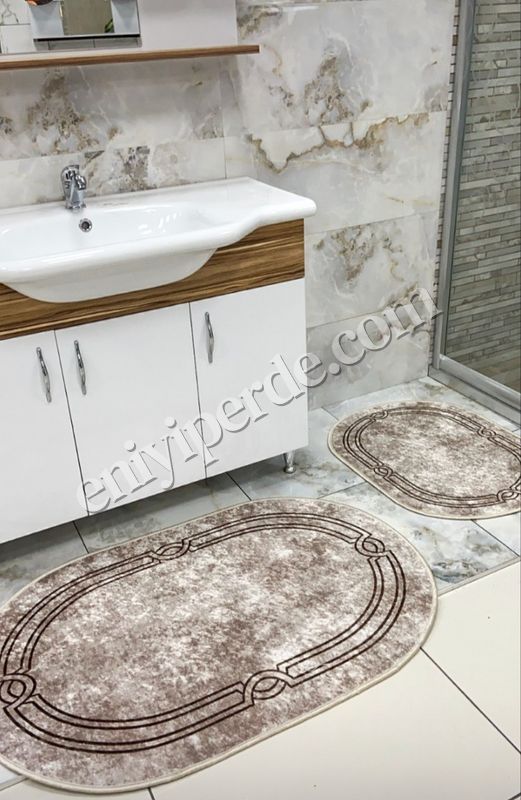 Lateks Taban Su Geçirmez Saçaksız (70x110 - 70x50) İkili Banyo Paspas Takımı Lateks Taban Su Geçirmez Saçaksız (70x110 - 70x50) İkili Banyo Paspas Takımı