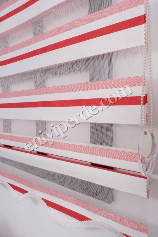 (kırmızı beyaz) Ewinas Yeni Sezon Yıldız Kırmızı Beyaz Zebra Perde Yıldız07 Fiyatları, Özellikleri ve Yorumları - 3