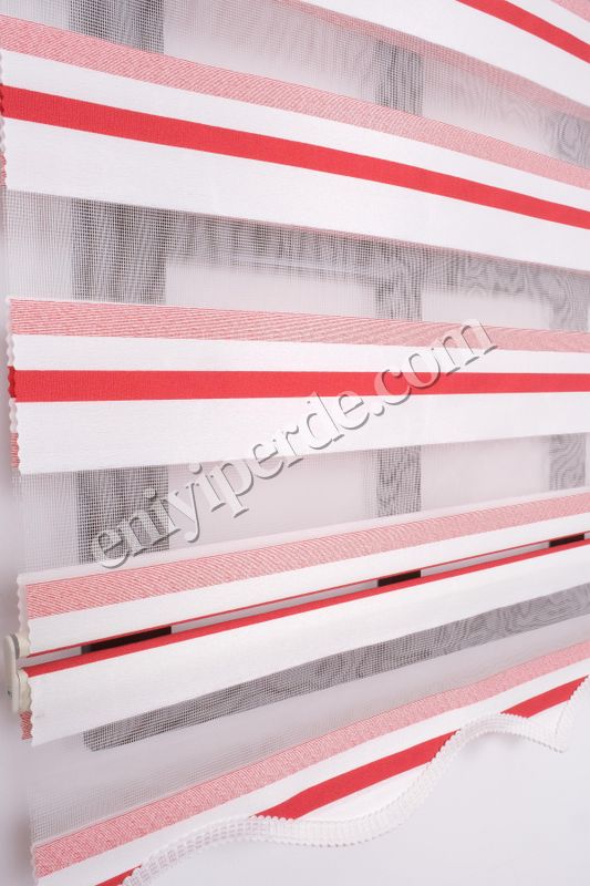 (kırmızı beyaz) Ewinas Yeni Sezon Yıldız Kırmızı Beyaz Zebra Perde Yıldız07 Fiyatları, Özellikleri ve Yorumları - 5