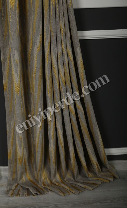 (sari) Alice Fon Perde Sarı Gri 8917-508 Fiyatları, Özellikleri ve Yorumları - 3