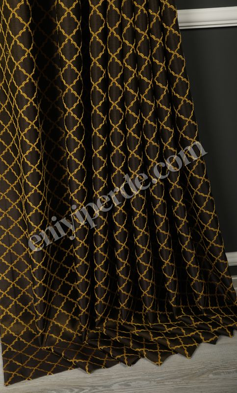 (sari) Bella Fon Perde Sarı Kahve 8941-518 Fiyatları, Özellikleri ve Yorumları - 3