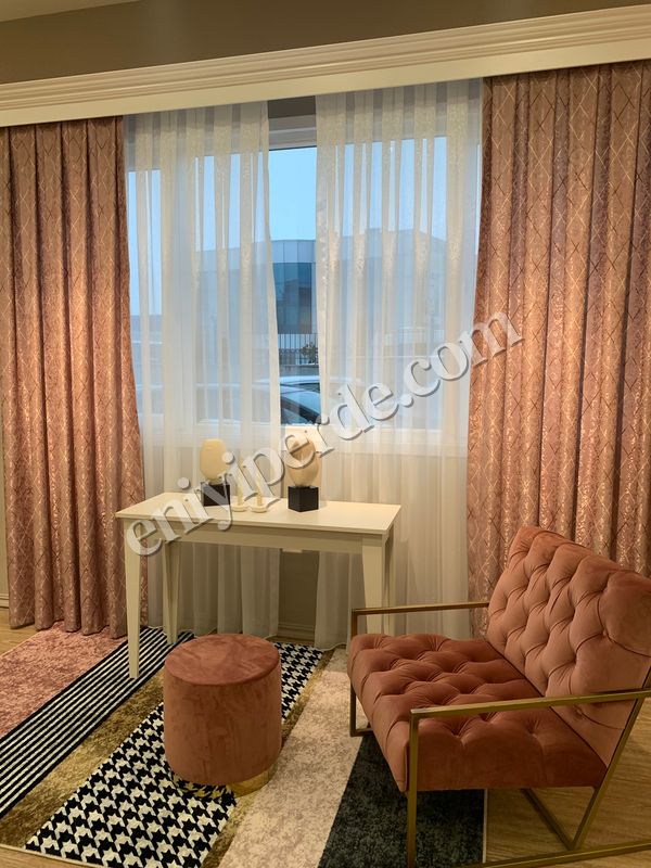 (pembe) Liva Loren Model 1/2,50 Pile Fon Perde Fiyatları, Özellikleri ve Yorumları - 2