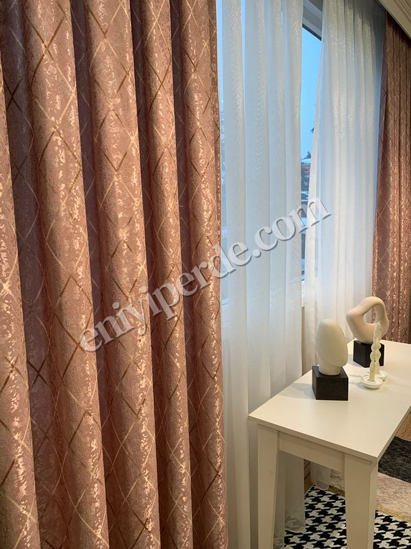 (pembe) Liva Loren Model 1/2,50 Pile Fon Perde Fiyatları, Özellikleri ve Yorumları - 4