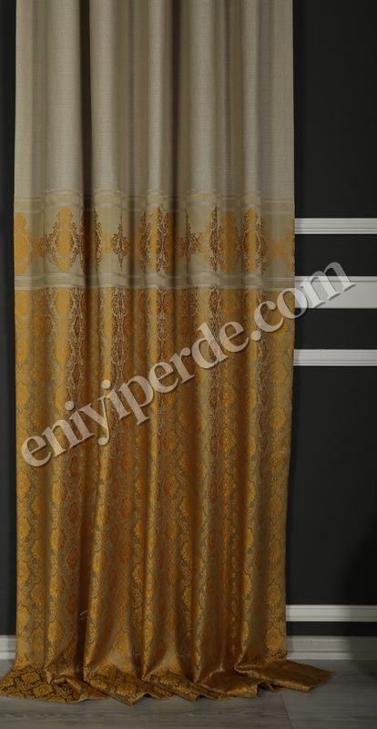 (sari) Lotus Fon Perde Krem Sarı AJR-9094-519 Fiyatları, Özellikleri ve Yorumları - 2