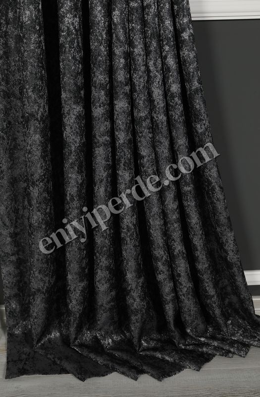 (siyah) Merva Desenli Fon Perde Siyah 01 Fiyatları, Özellikleri ve Yorumları - 3