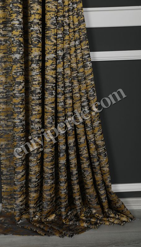 (sari) Pera Kamuflaj Desenli Fon Perde Sarı V07 Fiyatları, Özellikleri ve Yorumları - 3
