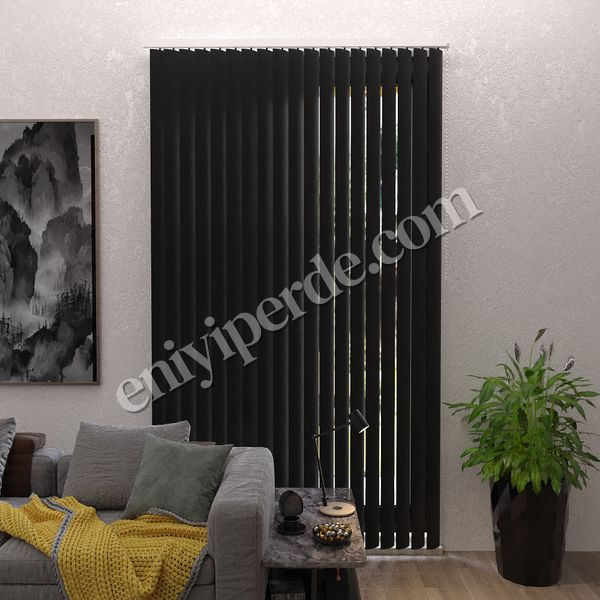 (siyah) Siyah Çizgi Desenli PVC Dikey Perde - 30700 Fiyatları, Özellikleri ve Yorumları - 1