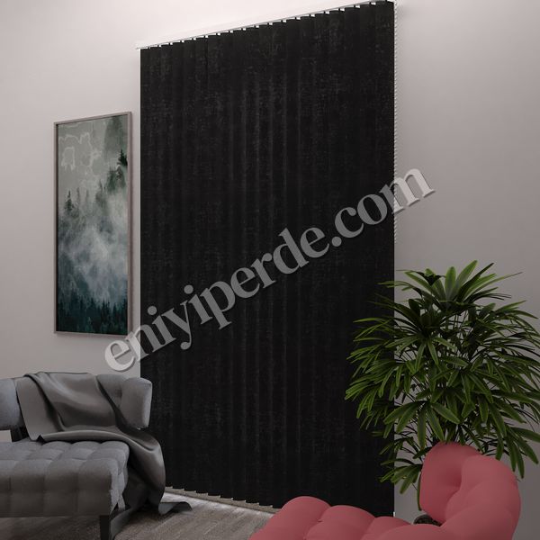 (cok-renkli) Siyah Desenli PVC Dikey Perde - 30650 Fiyatları, Özellikleri ve Yorumları - 2