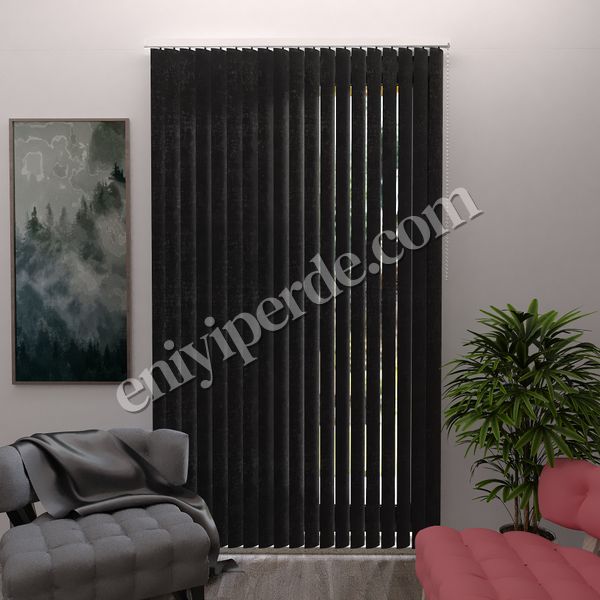 (cok-renkli) Siyah Desenli PVC Dikey Perde - 30650 Fiyatları, Özellikleri ve Yorumları - 1