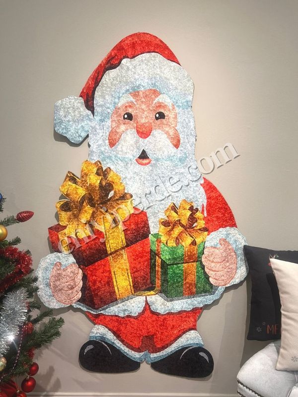 (kirmizi) Noel Baba Yılbaşı Kesimli 100x150 Ebat Fiyatları, Özellikleri ve Yorumları - 2
