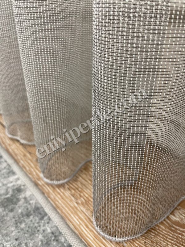 (gri) Modern Çizgili  1/2.5 Normal Pile - GRİ Renk Tül Perde Fiyatları, Özellikleri ve Yorumları - 2