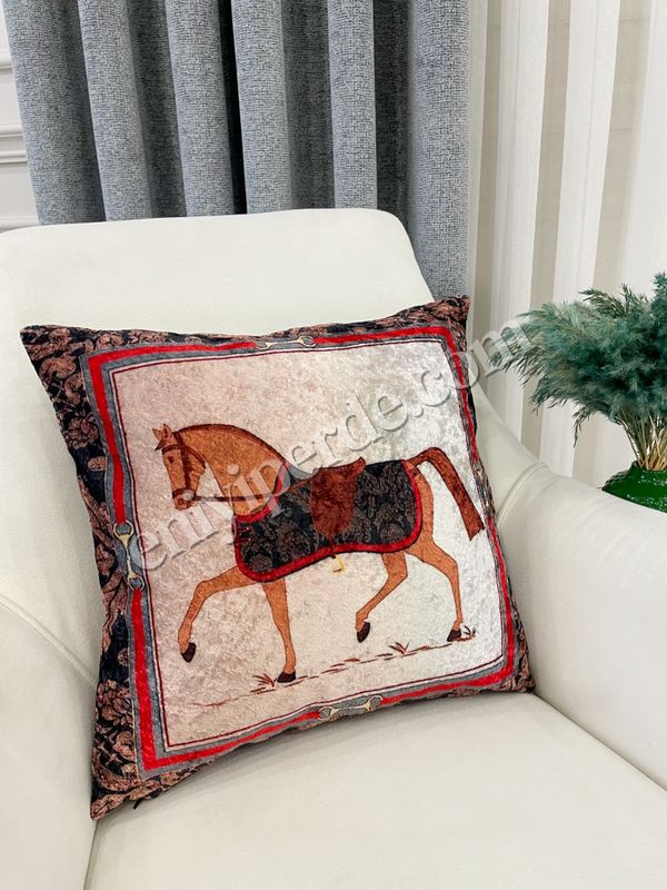 (bej) Horse At Desen Kırlent 45x45 Fiyatları, Özellikleri ve Yorumları - 2