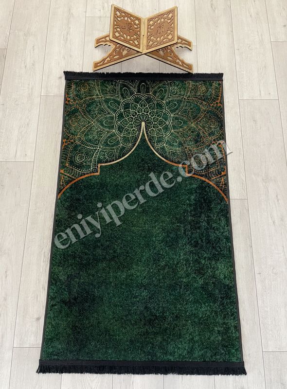 (yesil) Seccade Saçaklı (lateks Taban) 75x125 Ebat Fiyatları, Özellikleri ve Yorumları - 1