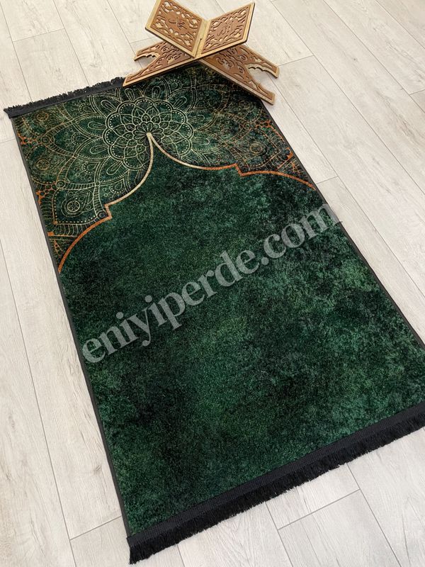 (yesil) Seccade Saçaklı (lateks Taban) 75x125 Ebat Fiyatları, Özellikleri ve Yorumları - 2