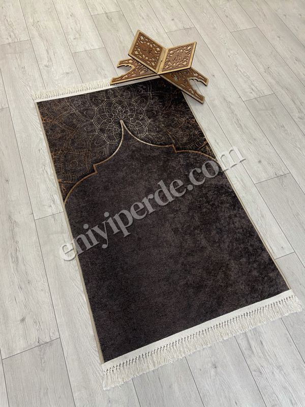(kahverengi) Seccade Saçaklı (lateks Taban) 75x125 Ebat Fiyatları, Özellikleri ve Yorumları - 2