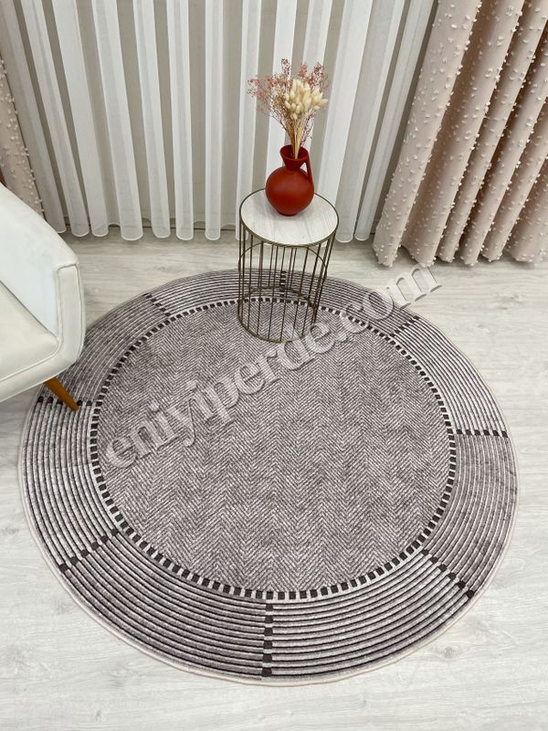 (vizon) VİZONKAHVE Jüt Sisal Görünüm Kaymaz Taban Yuvarlak Halı Fiyatları, Özellikleri ve Yorumları - 2