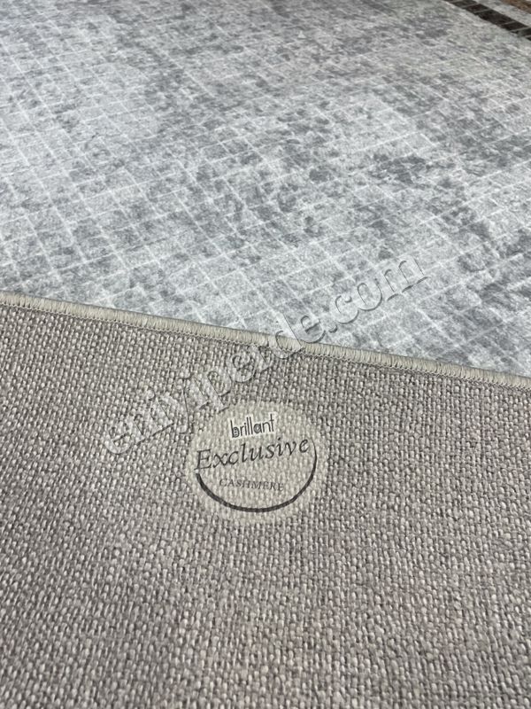 (gri) GRİ Renk Çizgi Desenli Kaymaz Taban Çerçeveli Halı Fiyatları, Özellikleri ve Yorumları - 6