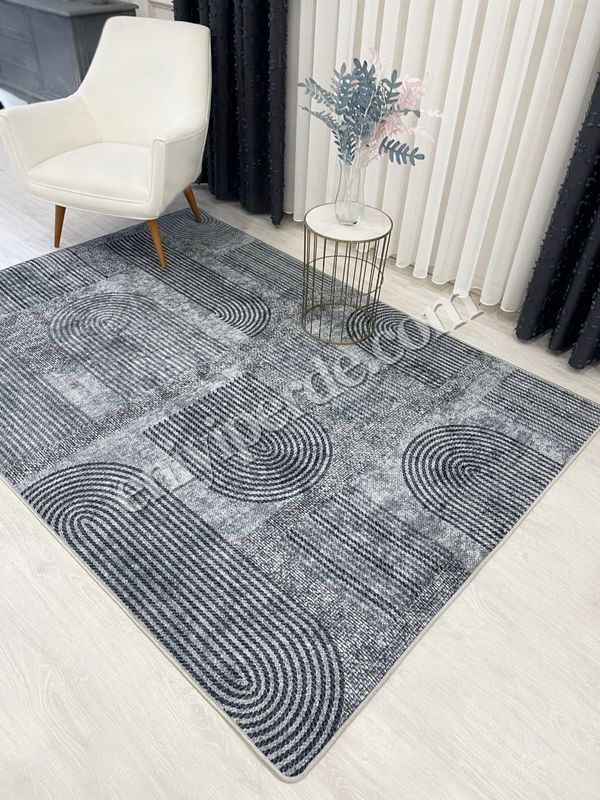 (gri) Gri Jüt Görünümlü Modern Halı Fiyatları, Özellikleri ve Yorumları - 3