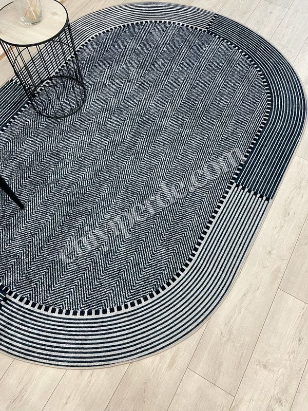 (lacivert) GRİ-LACİVERT Jüt Sisal Görünüm Kaymaz Taban Halı Fiyatları, Özellikleri ve Yorumları - 5