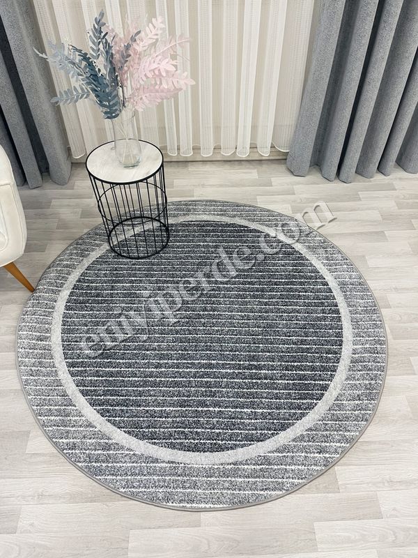 (gri) İskandinav Tarzı Kaymaz Taban Sisal Görünüm Daire Halı Fiyatları, Özellikleri ve Yorumları - 3