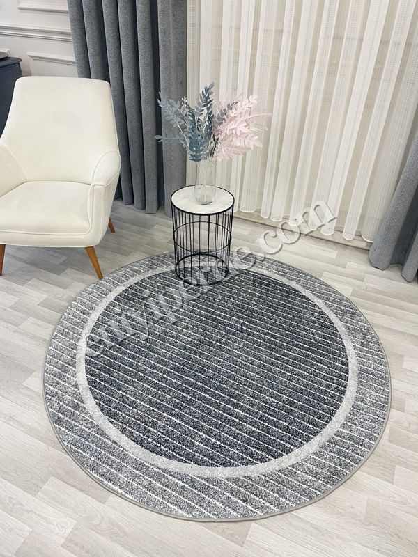 (gri) İskandinav Tarzı Kaymaz Taban Sisal Görünüm Daire Halı Fiyatları, Özellikleri ve Yorumları - 4
