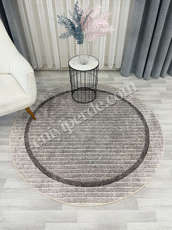 (bej) İskandinav Tarzı Kaymaz Taban Sisal Görünüm Daire Halı Fiyatları, Özellikleri ve Yorumları - 3