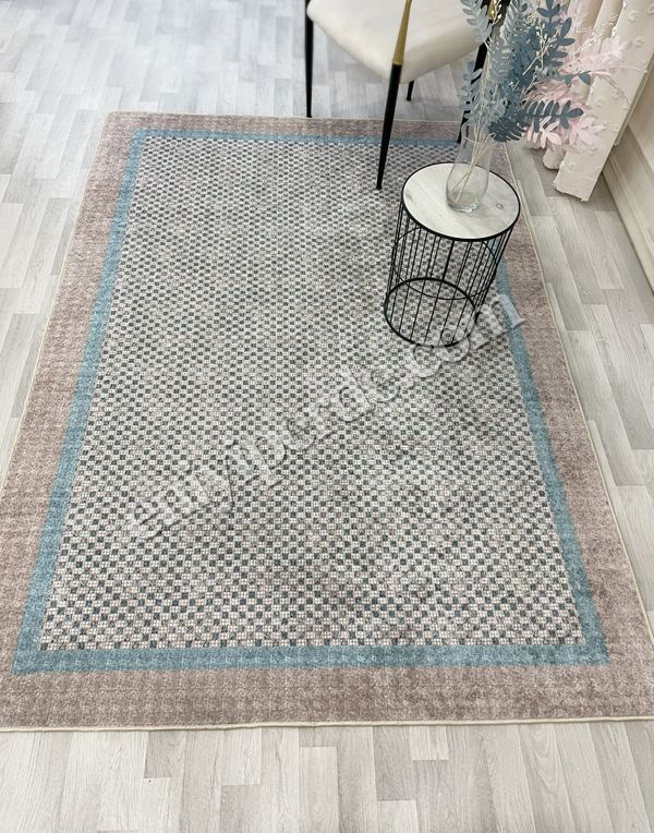 (acik-kahverengi) KAHVE-MAVİ Jüt Sisal Görünüm Bordürlü Kaymaz Taban Yolluk Mutfak Halı Fiyatları, Özellikleri ve Yorumları - 4