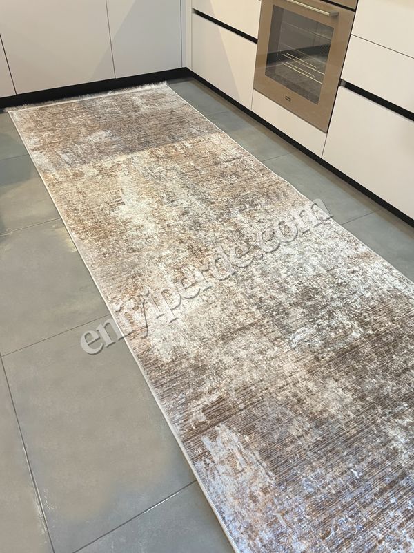 (bej) Yüksek Kalite - Kaymaz Taban Saçaklı Koridor Mutfak Salon Kesme Yolluk Halı Fiyatları, Özellikleri ve Yorumları - 3