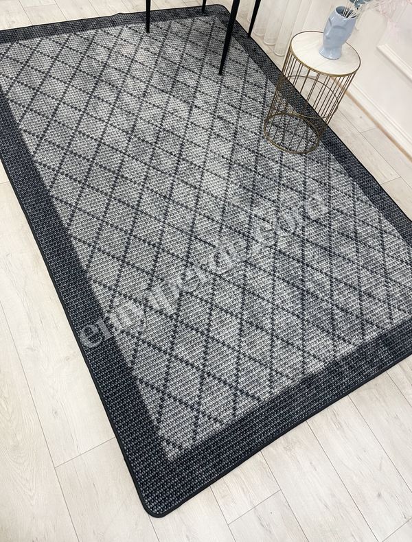 (gri) GRİ Jüt  Sisal Görünüm Bordürlü Kaymaz Taban Yolluk Halı Fiyatları, Özellikleri ve Yorumları - 3