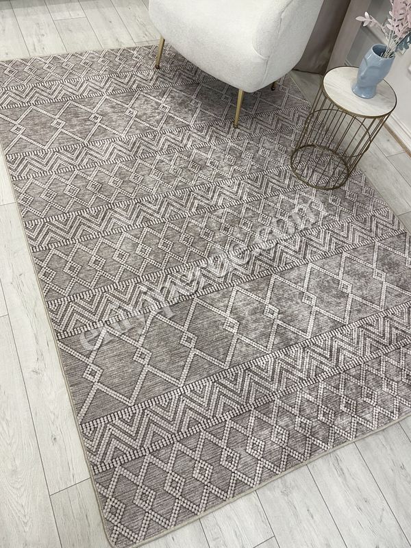 (bej) Bej Renk İskandinav Tarzı Kilim Desenli Yolluk Lateks Halı Fiyatları, Özellikleri ve Yorumları - 3