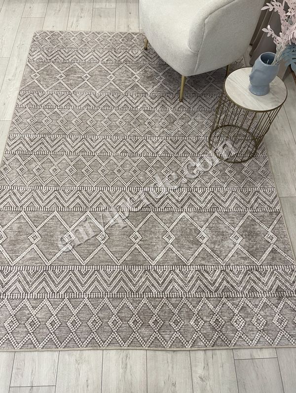 (bej) Bej Renk İskandinav Tarzı Kilim Desenli Yolluk Lateks Halı Fiyatları, Özellikleri ve Yorumları - 4