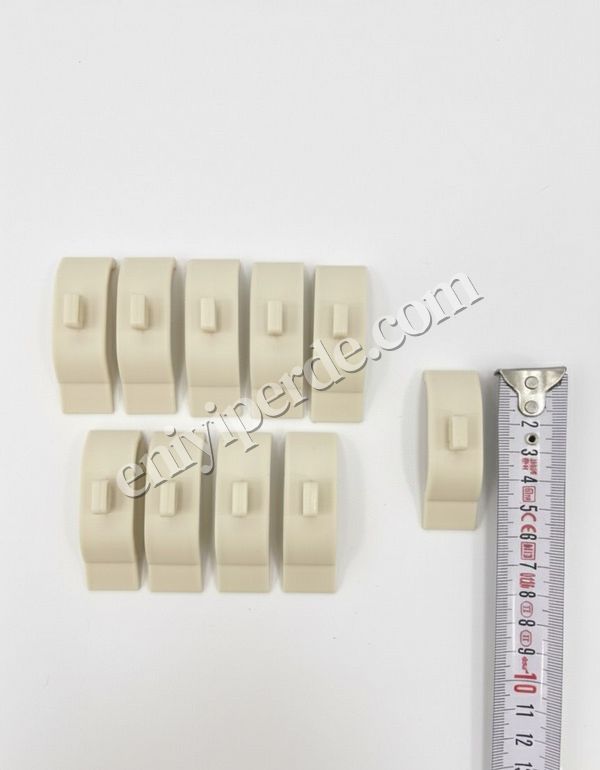 (krem) Stor Perde Montaj Aparatı Pratik Korniş Aparatı 10 Adet (Taçlı) Kasa 5cm Fiyatları, Özellikleri ve Yorumları - 2