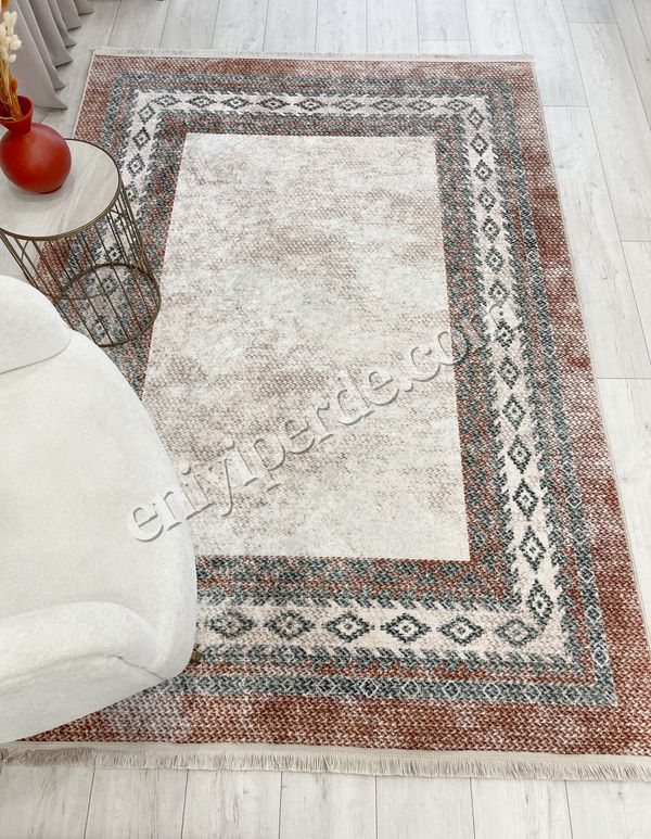 (kiremit) BEJ-KİREMİT Jüt Sisal Görünümlü Lateks Taban Halı Fiyatları, Özellikleri ve Yorumları - 2