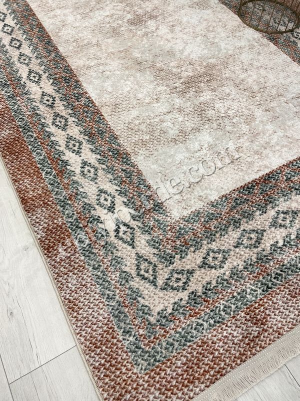 (kiremit) BEJ-KİREMİT Jüt Sisal Görünümlü Lateks Taban Halı Fiyatları, Özellikleri ve Yorumları - 3