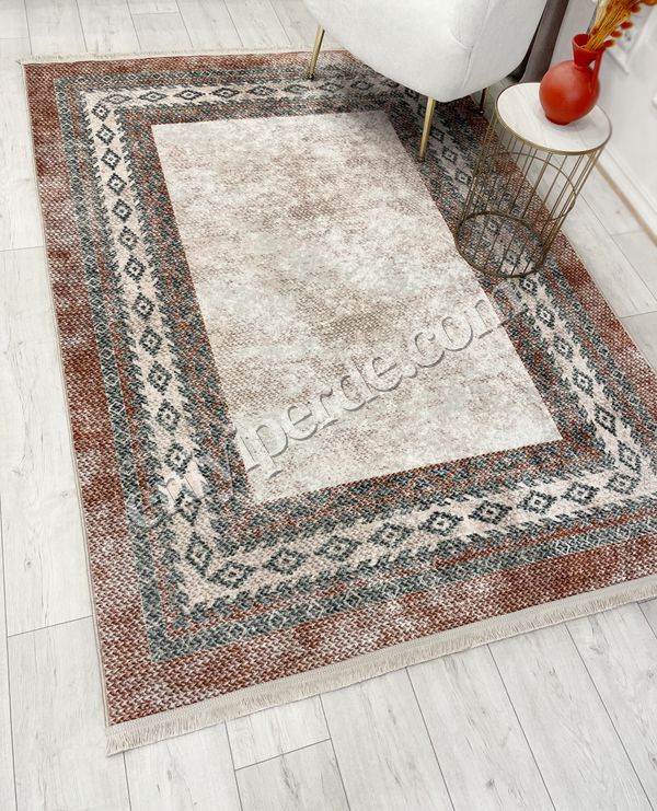 (kiremit) BEJ-KİREMİT Jüt Sisal Görünümlü Lateks Taban Halı Fiyatları, Özellikleri ve Yorumları - 4