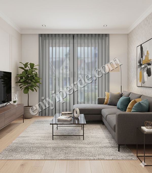 dikey tül perde - 0