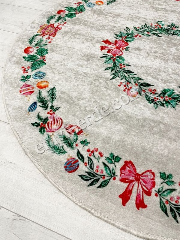 (cok-renkli) Taş Rengi - Yeniyıl Konsept Yılbaşı Mutfak Antre Halısı Fiyatları, Özellikleri ve Yorumları - 3