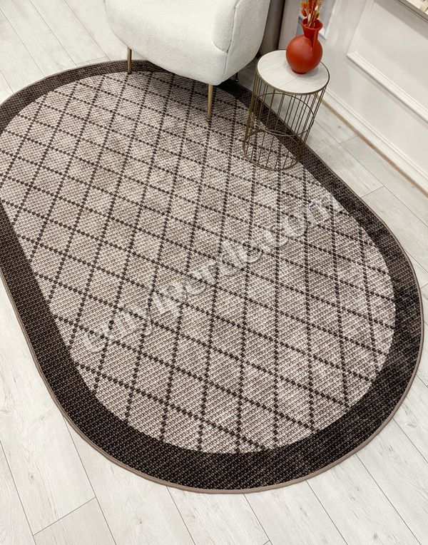 (kahverengi-1) BEJ-KAHVERENGİ Jüt Sisal Görünüm Bordürlü Kaymaz Taban Yolluk Halı Fiyatları, Özellikleri ve Yorumları - 5