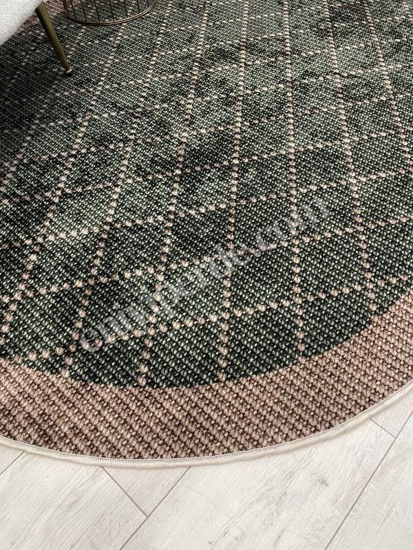 (yesil-bakir) YEŞİL-KAHVERENGİ Jüt Sisal Görünüm Bordürlü Kaymaz Taban Yolluk Halı Fiyatları, Özellikleri ve Yorumları - 3