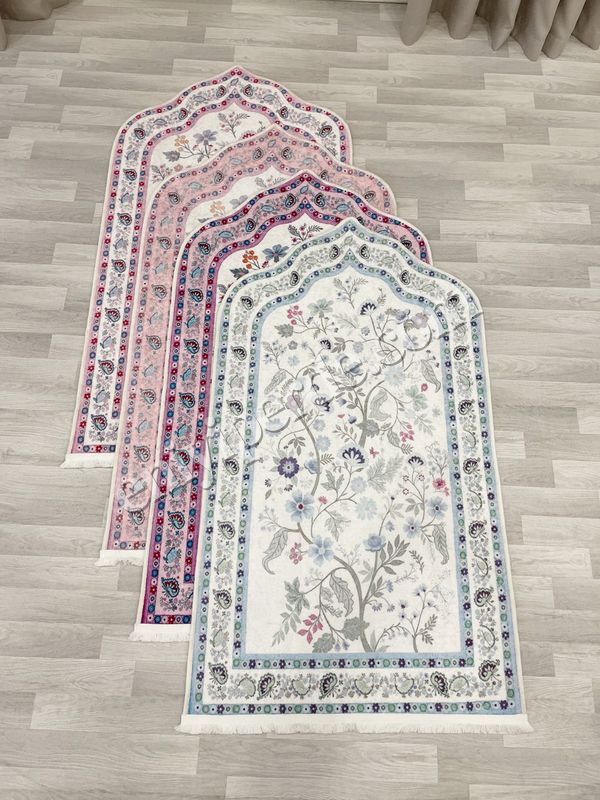 (lila) Modern Çiçekli Medine Seccade 80x140 Fiyatları, Özellikleri ve Yorumları - 5