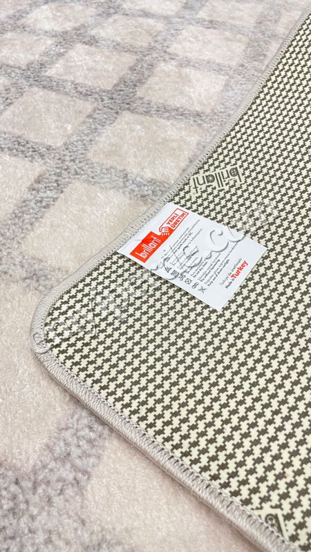 (bej) Baklava Desenli Bej Renk Kaymaz Taban Mutfak Halısı Fiyatları, Özellikleri ve Yorumları - 6