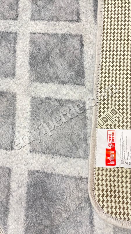 (gri) Baklava Desenli Gri Renk Kaymaz Taban Mutfak Halısı Fiyatları, Özellikleri ve Yorumları - 6