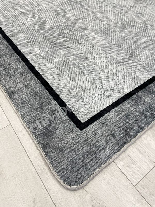 (gri) GRİ Jüt Sisal Görünüm Bordürlü Kaymaz Taban Yolluk Mutfak Halı Fiyatları, Özellikleri ve Yorumları - 2