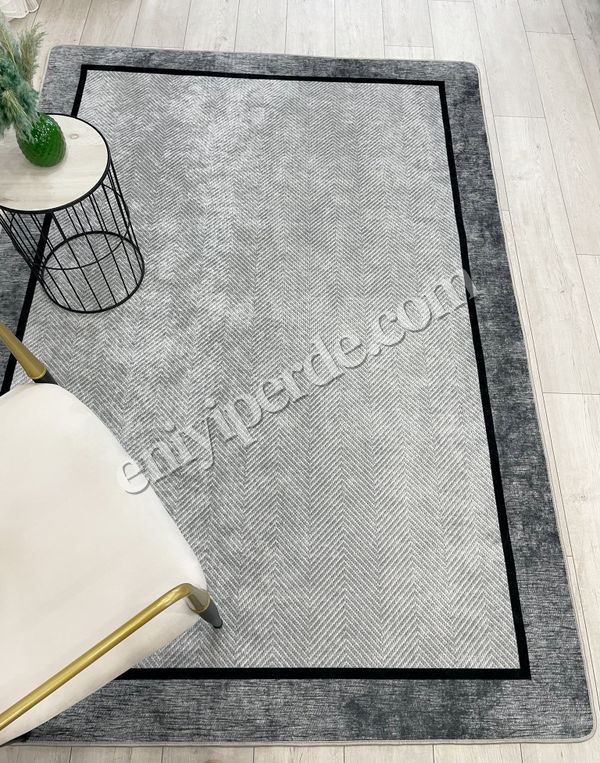 (gri) GRİ Jüt Sisal Görünüm Bordürlü Kaymaz Taban Yolluk Mutfak Halı Fiyatları, Özellikleri ve Yorumları - 6