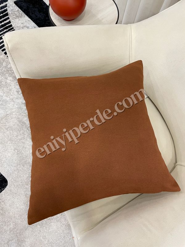 (kahverengi) KIZIL KAHVE Renk 45X45 Ölçü Petek Dokuma Yumuşak Yapılı Kırlent Kılıf Fiyatları, Özellikleri ve Yorumları - 3