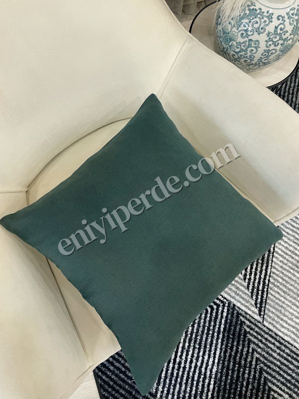 (zumrut-yesili) KOYU YEŞİL Renk 45X45 Ölçü Petek Dokuma Yumuşak Yapılı Kırlent Kılıf Fiyatları, Özellikleri ve Yorumları - 2