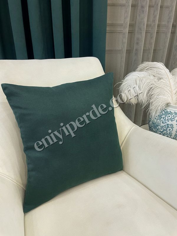 (zumrut-yesili) KOYU YEŞİL Renk 45X45 Ölçü Petek Dokuma Yumuşak Yapılı Kırlent Kılıf Fiyatları, Özellikleri ve Yorumları - 3