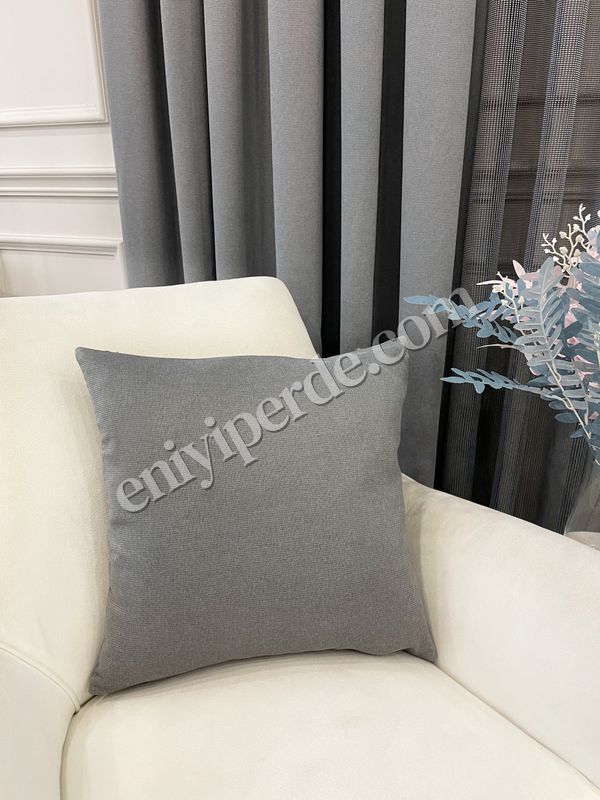 (gri) GRİ Renk 45X45 Ölçü Petek Dokuma Yumuşak Yapılı Kırlent Kılıf Fiyatları, Özellikleri ve Yorumları - 2