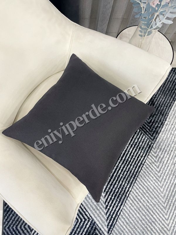 (fume) KOYU FÜME Renk 45X45 Ölçü Petek Dokuma Yumuşak Yapılı Kırlent Kılıf Fiyatları, Özellikleri ve Yorumları - 2